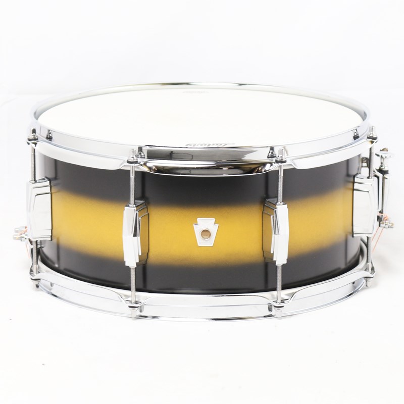 Ludwig Club Date Snare Drum 14×6.5 - Black/Gold Ducoの画像